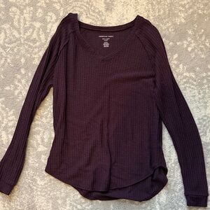 American Eagle Outfitters Purple Long Sleeve - Size Small